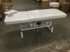 Single Motor Electric Exam/Spa/Massage Table. Works. New with Cut in Upholstery. SEE PICTURES
