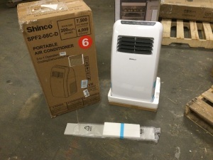 Shinco Portable Air Conditioner 8000 BTU 115 Volt Dehumidifier Digital. 