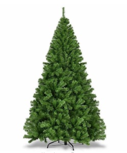 7.5 ft. PVC Artificial Unlit Christmas Tree 1346 Tips Premium Hinged with Metal Leg