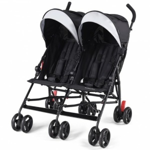 Foldable Twin Baby Double Stroller Ultralight