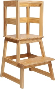 SDADI Kids Kitchen Step Stool with Safety Rail