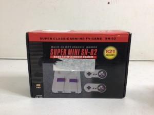 Super Mini Game System w/ 821 Games, Powers Up, Appears New