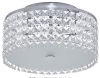 BAZZ Glam Decorative Ceiling Fixture, Dimmable, Easy Installation, 11", Frosted Glass, New