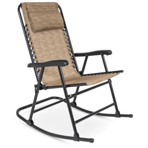 Foldable Zero Gravity Patio Rocking Lounge Chair. Appears New