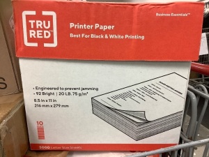 Tru Red Printer Paper, Letter Size, E-Comm Return