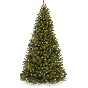 Pre-Lit Artificial Spruce Christmas Tree w/ Incandescent Lights