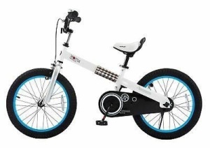 RoyalBaby CubeTube Buttons 18" Bicycle for Kids, Blue. Appears New