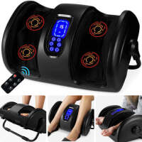 Reflexology Shiatsu Foot Massager w/High-Intensity Rollers, Remote Control 