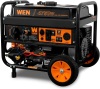 WEN DF475T Dual Fuel 120V/240V Portable Generator with Electric Start Transfer Switch Ready, 4750-Watt, CARB Compliant  