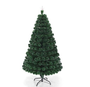 6 ft. Pre-Lit Artificial Christmas Tree Fiber Optic with Multi-Color LED Lights and Stand