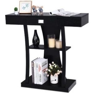 Hallway Console Table Shelf with Drawer