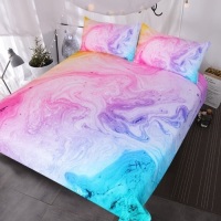 BlessLiving Twin Size Tie Dye Bed, 3-Piece Duvet Bed Set. Appears New