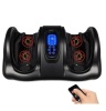 Therapeutic Foot Massager w/ High Intensity Rollers, Remote &&nbsp;3 Modes, Black