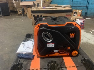 WEN 56380i Super Quiet 3800-Watt RV-Ready Portable Inverter Generator with Fuel Shut-Off and Electric Start. Untested due to dripping gas from the carburetor