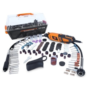 1.3-Amp Variable Speed Steady-Grip Rotary Tool with 190-Piece Accessory Kit, Flex Shaft, and Carrying Case