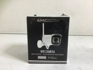 Amiccom WiFi Camera, Powers Up, Appears New