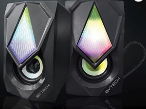 Computer Gaming Speaker w/ Color-Changing Lights, New
