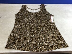 Case of (6) Women's Leopard Print Tops, Size 1X
