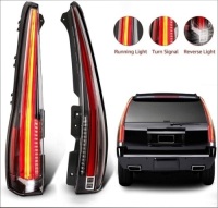 MOSTPLUS Pair of LED Tail Lights Rear Compatible for Cadillac Escalade 2007-2014 ESV Rear Lamp Assembly with Red Turn Light (Red Clear). Appear New