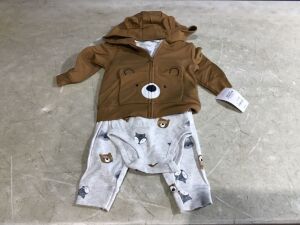 Case of Baby Bear 3 Piece Hoodie Set, 9M 