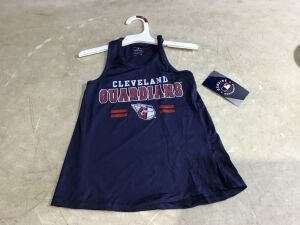 Case of (12) Girls Cleveland Guardians Tank Tops - Multiple Sizes 