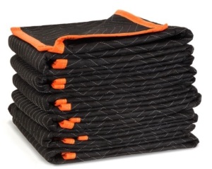 WEN 272406 72-Inch by 40-Inch Heavy Duty Padded Moving Blankets, 6-Pack