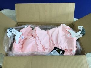 Case of (12) 2 Piece Kids Pink Outfits, Size 18M