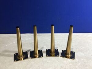 Set of 4 Gold Furniture Legs