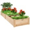8x2ft Wooden Raised Garden Bed Planter for Garden, Lawn, Yard, Appears New