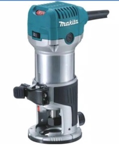 Makita 6.5 Amp 1-1/4 HP Corded Fixed Base Variable Speed Compact Router, Powers Up, E-Commerce Return