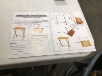 Lot of (2) Folding TV Dinner Trays