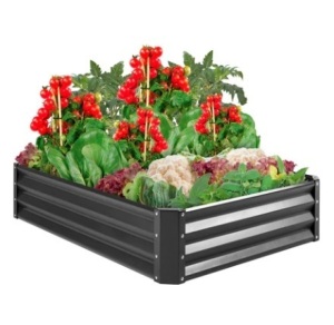 Outdoor Metal Raised Garden Bed