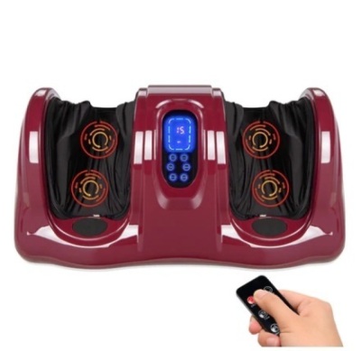 Therapeutic Foot Massager w/ High Intensity Rollers, Remote & 3 Modes