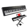 88-Key Digital Piano Set w/ Semi-Weighted Keys, Stand, Sustain Pedal