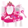 Kids Princess Vanity Mirror w/ AUX Cable, Wand, Hairdryer & Accessories, Pink