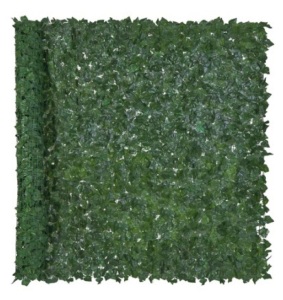 Outdoor Faux Ivy Privacy Screen Fence, 96x72in, Green