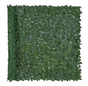 Outdoor Faux Ivy Privacy Screen Fence, Green, 96x72in