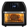 16.9qt 1800W 10-in-1 Family Size Air Fryer Countertop Oven, Rotisserie, & Dehydrator, Black