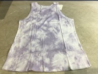 Case of (6)&nbsp;Purple Tie Dye Tank Tops, Size 1X&nbsp;
