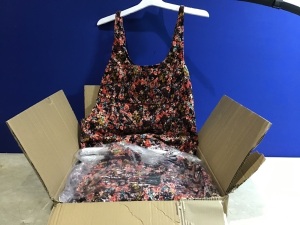 Case of (5) Floral Dresses, XXL 