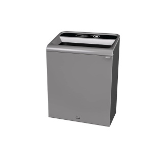 Rubbermaid Commercial Products 1961507 Configure Waste Receptacle Trash Can, 45 gal, Landfill, Grey Stenni  
