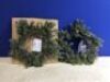 Lot of (2) 18" Prelit Star Artificial Christmas Wreath&nbsp;