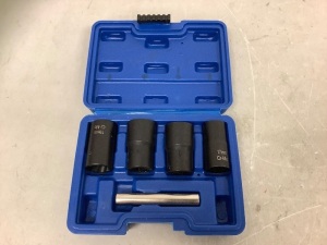 5pcs Bolt & Lug Nut Extractor Socket Set, Appears New