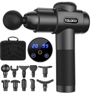 Toloco Percussion Massage Gun, Powers Up, Appears New