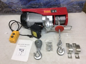 2000lb Mini Electric Wire Hoist. Tested and Works. E-Commerce Return