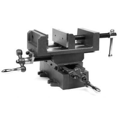 4.25 in. Compound Cross Slide Industrial Strength Benchtop and Drill Press Vise