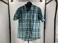 RedHead, Large, Sea Green Plaid, RH SS Madr, Appears New&nbsp;