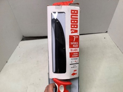 Bubba 7" Tapered Flex Blade with Sheath, Ecommerce Return