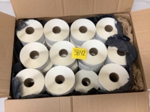 35 Rolls of Blank Thermal Sticker labels.