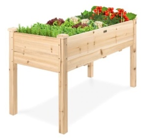 Elevated Wood Garden Planter Stand